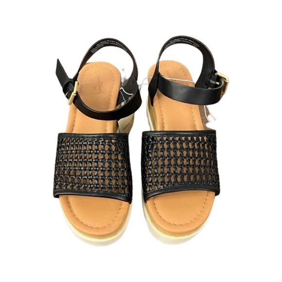 NWB Universal Thread Alba Sandals Black   - Picture 1 of 11